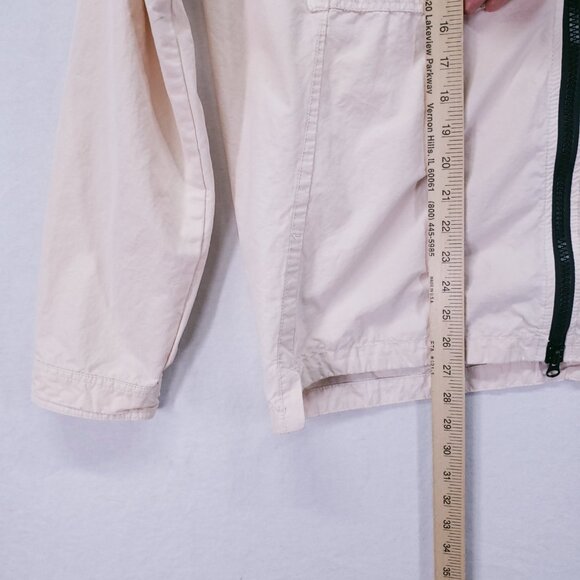 Stone Island Cream Dyed Zip Up Collar Shirt Jacket With Chest Pockets Size XL - Picture 7 of 16